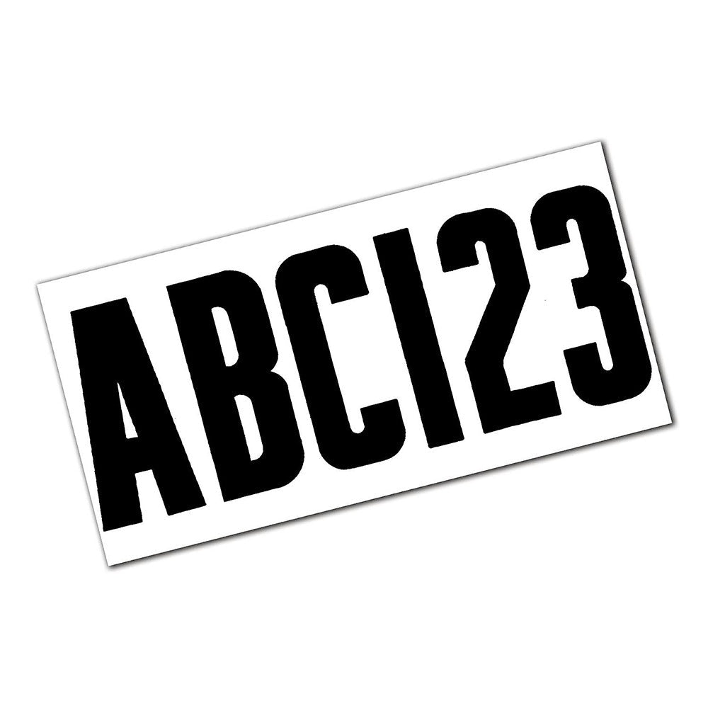 Attwood Letter & Number Kit - Black - Clinch River Fishing USA