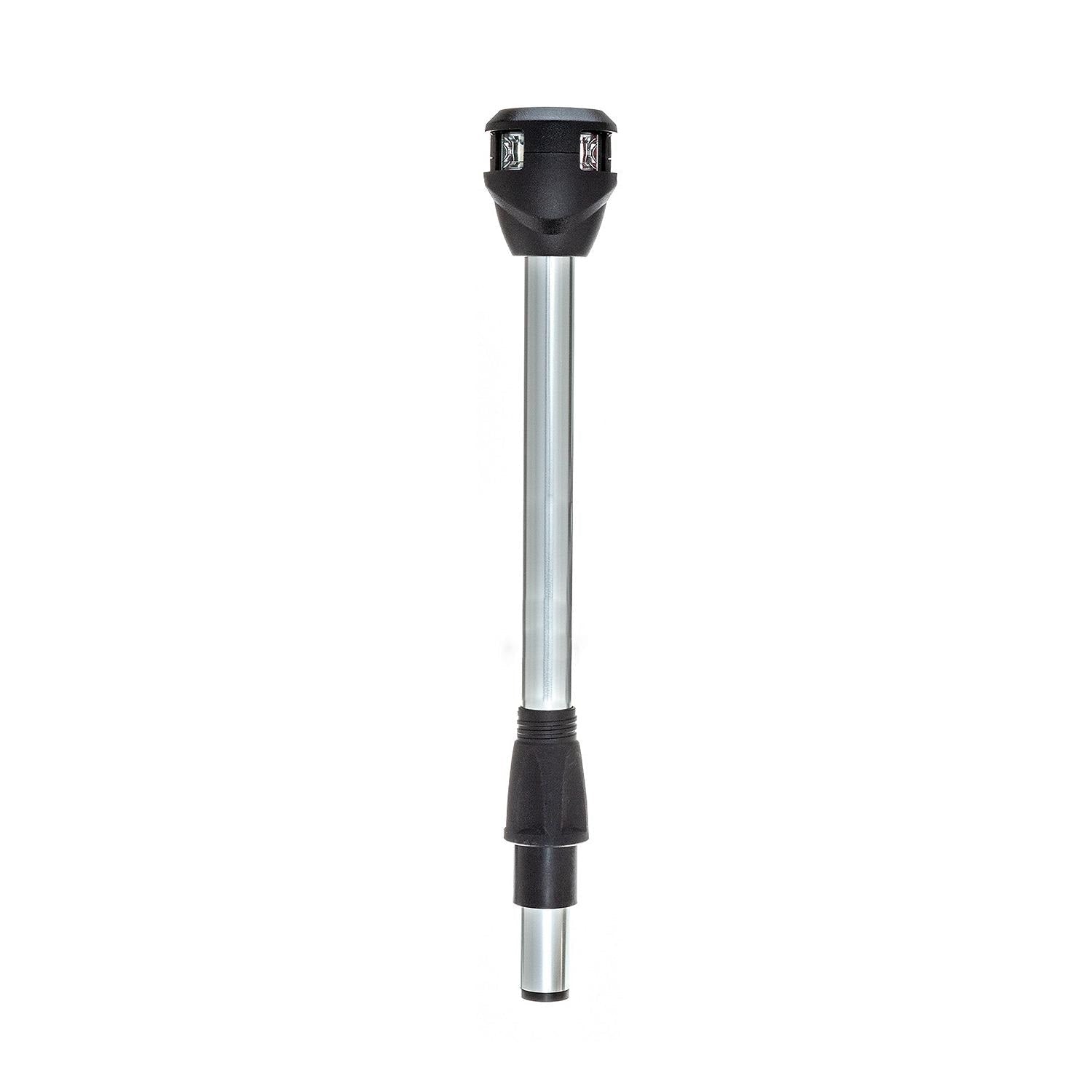 Attwood LightArmor Bi-Color 10in Straight Locking Collar Pole 3-Pin LED with Task Light - Clinch River Fishing USA