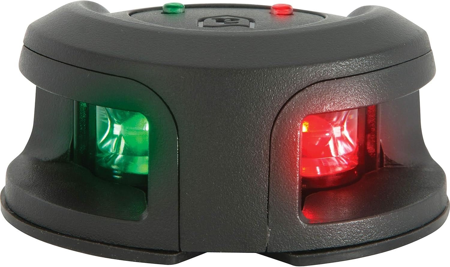 Attwood LightArmor Deck Mount LED Navigation Light 2NM Black Composite Bi - Color - Clinch River Fishing USA
