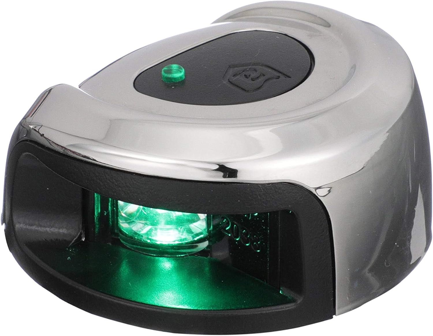 Attwood LightArmor Deck Mount LED Navigation Light 2NM Stainless Steel Green - Clinch River Fishing USA