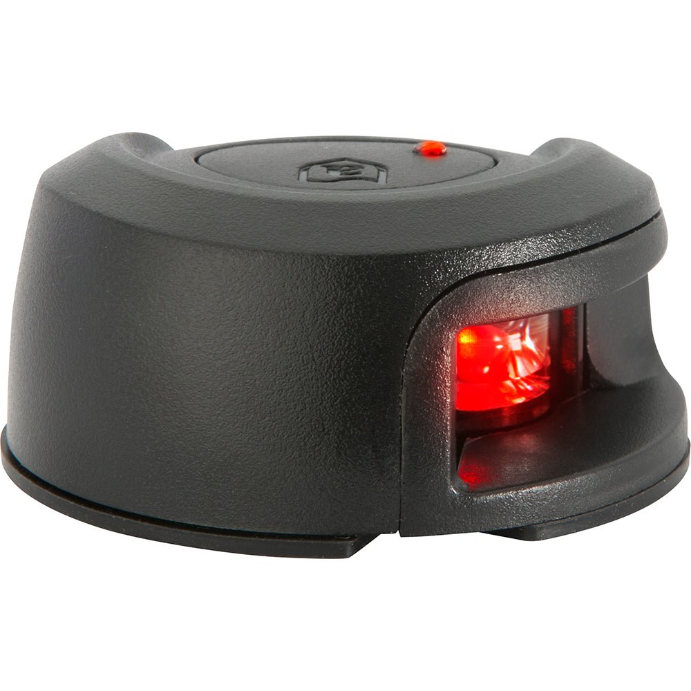 Attwood LightArmor Deck Mount Navigation Light - Black Composite - Port (red) - 2NM - Clinch River Fishing USA