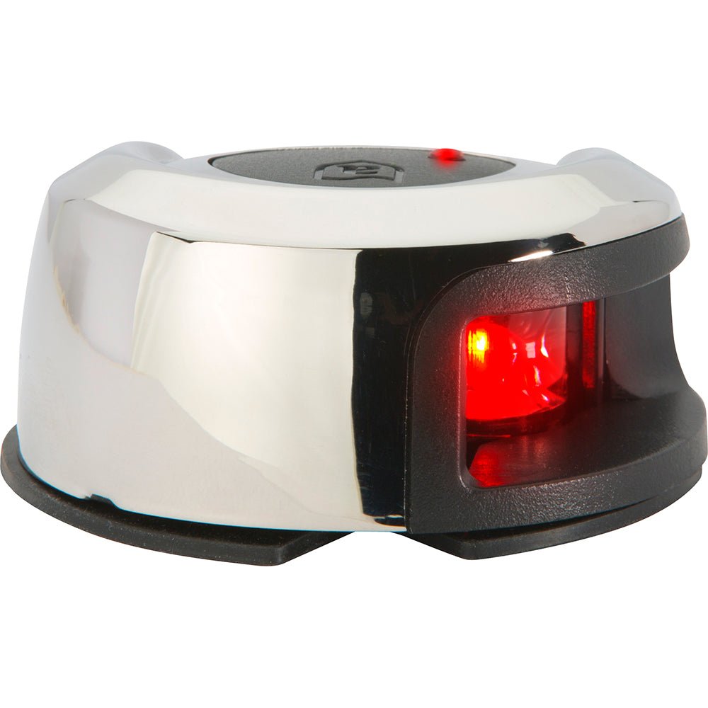 Attwood LightArmor Deck Mount Navigation Light - Stainless Steel - Port (red) - 2NM - Clinch River Fishing USA