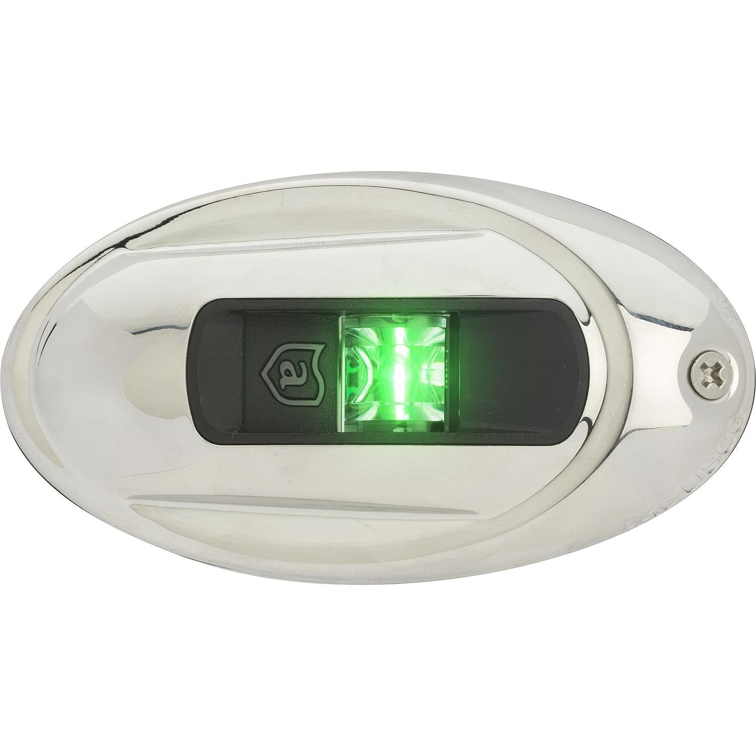 Attwood LightArmor Eliptical LED Navigation Light 2NM Stainless Steel Green - Clinch River Fishing USA