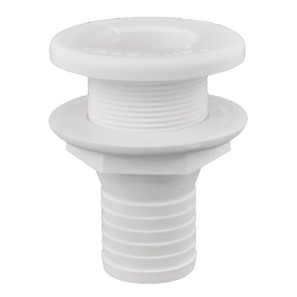 Attwood Plastic Thru-Hull Fitting - 1-1/2" - White - Clinch River Fishing USA