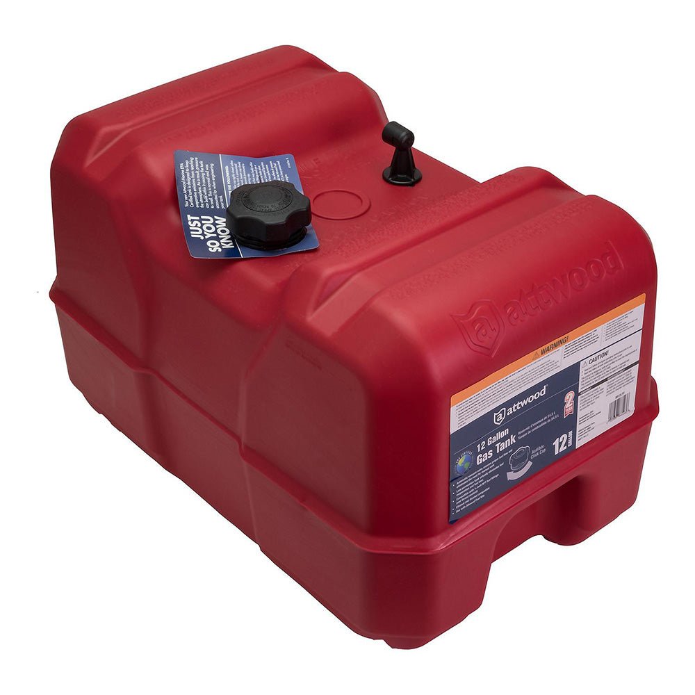 Attwood Portable Fuel Tank - 12 Gallon w/o Gauge - Clinch River Fishing USA