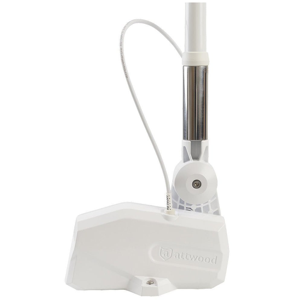 Attwood PowerBase Antenna - White Powered Fold-Down Antenna Base - Clinch River Fishing USA
