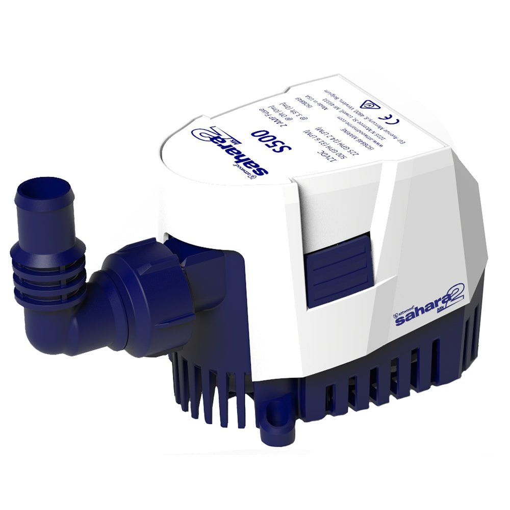 Attwood Sahara MK2 S500 Bilge Pump 500 GPH - 12V - Automatic - Clinch River Fishing USA