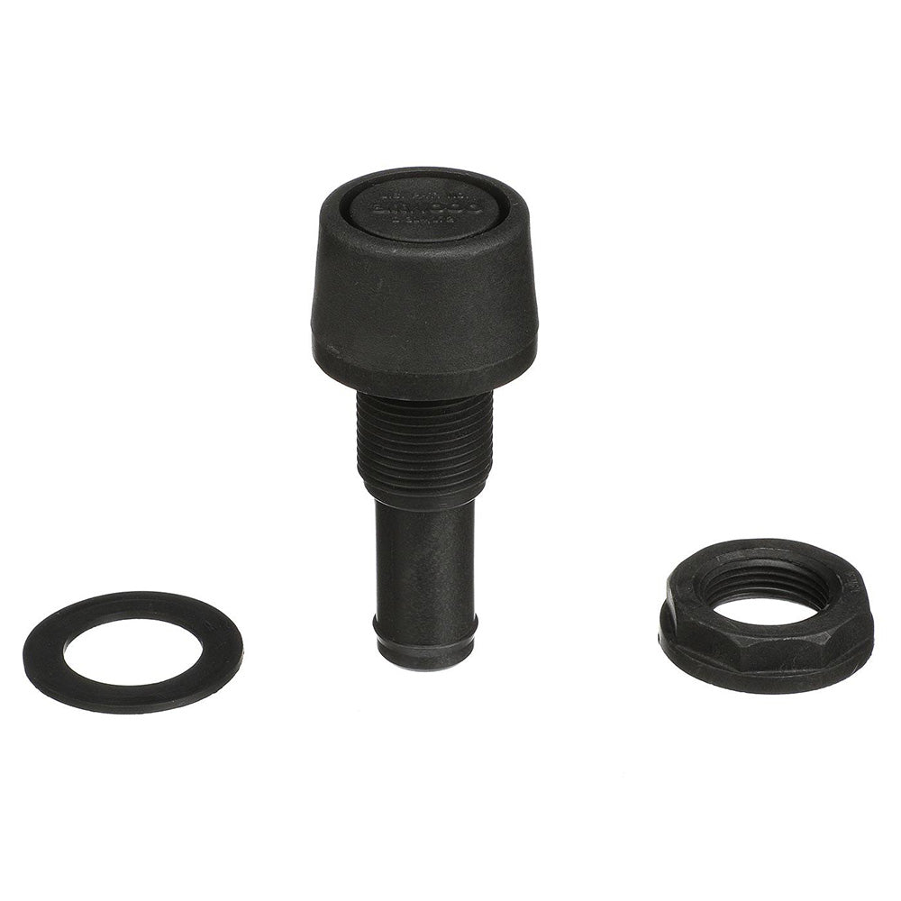 Attwood Straight Fuel Vent - Black Polypropylene - Clinch River Fishing USA