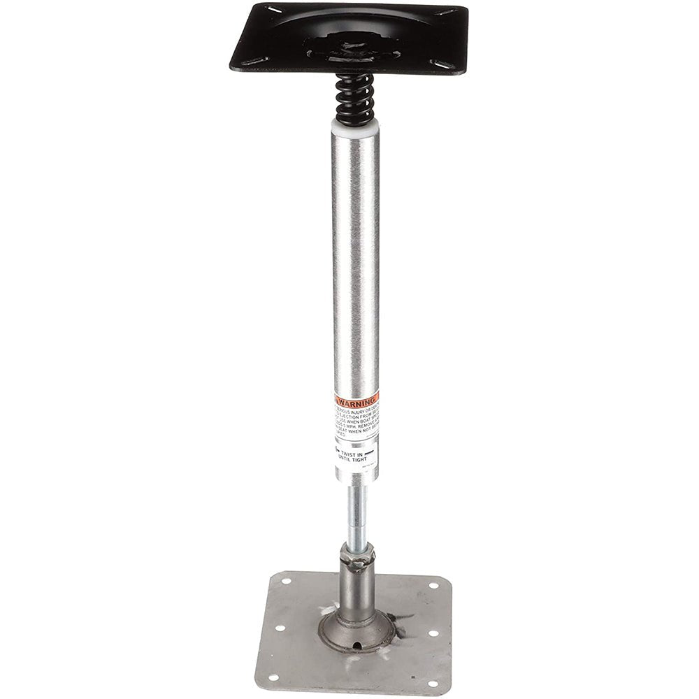 Attwood SWIVL - EZE Lock'N - Pin 3/4" Pedestal Kit 13" Post 7" x 7" Stainless Steel Base Plate Threaded - Clinch River Fishing USA