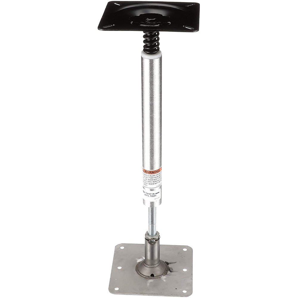 Attwood SWIVL-EZE Lock'N-Pin 3/4" Pedestal Kit 13" Post 7" x 7" Stainless Steel Base Plate Threaded - Clinch River Fishing USA