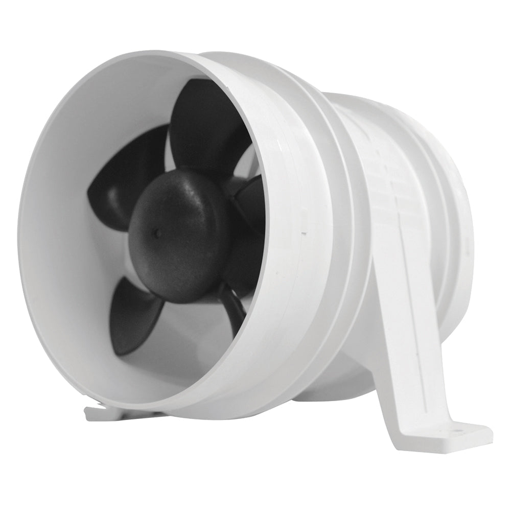 Attwood Turbo 4000 Series II Water-Resistant, In-Line Blower - 12V - White - Clinch River Fishing USA