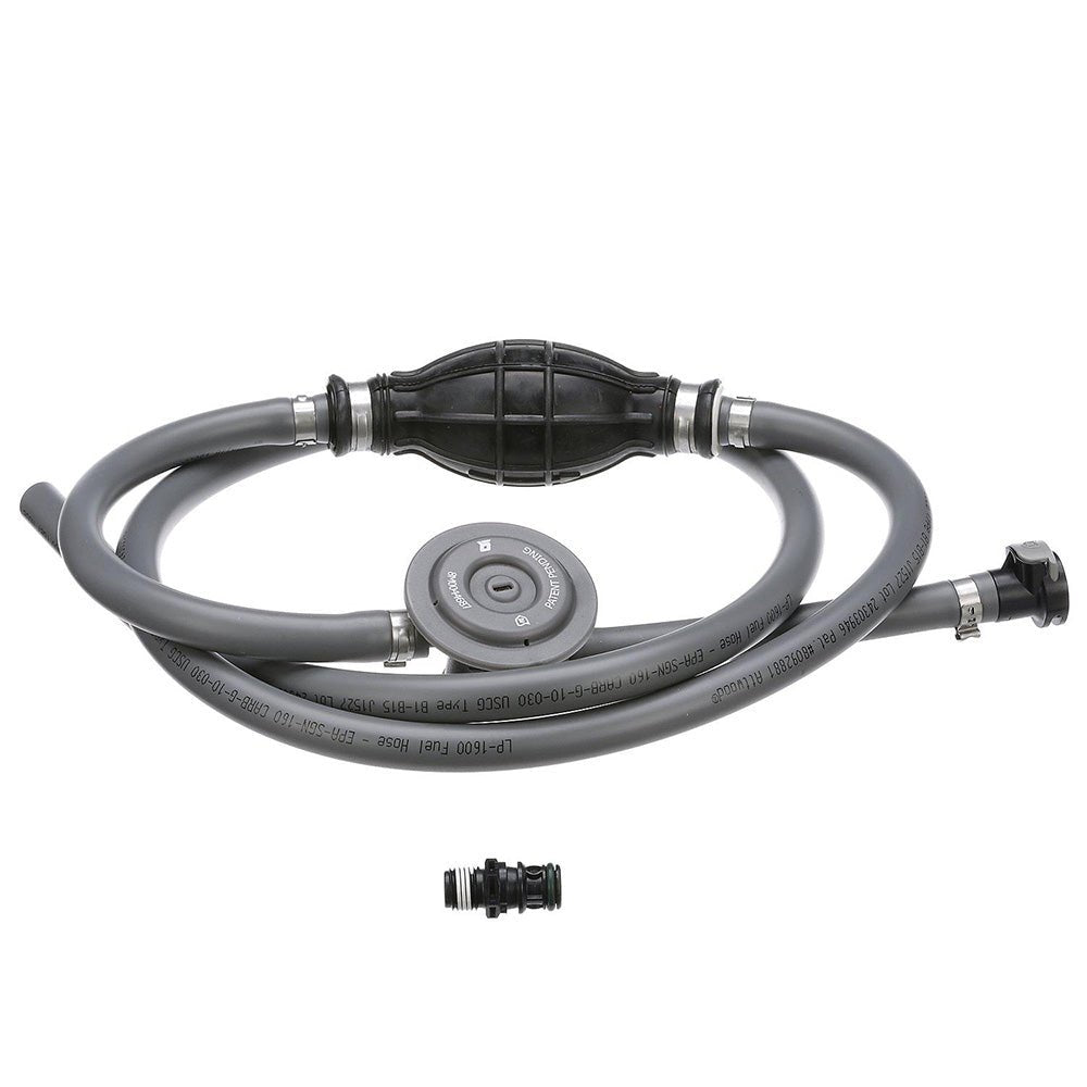 Attwood Universal Fuel Line Kit - 3/8" Dia. x 6' Length w/Sprayless Connectors & Fuel Demand Valve - Clinch River Fishing USA
