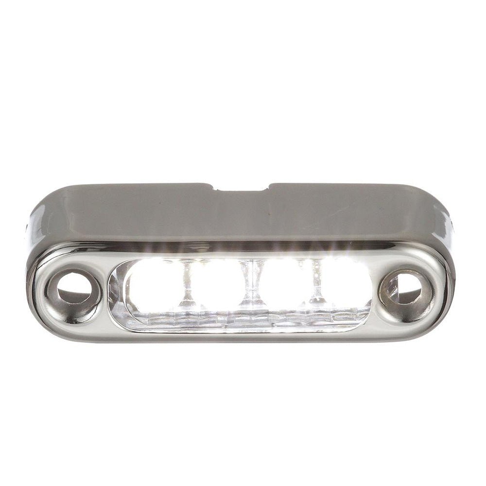 Attwood White LED Micro Light w/Stainless Steel Bezel & Vertical Mount - Clinch River Fishing USA