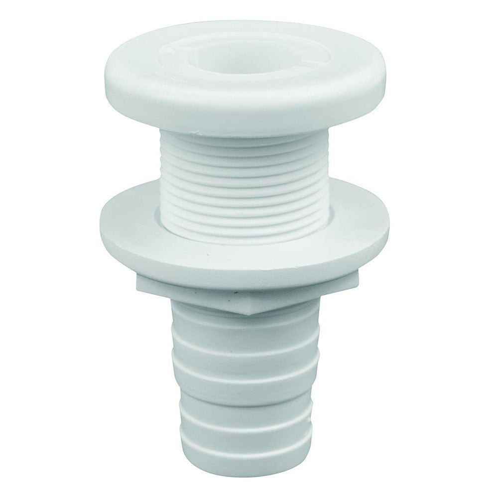 Attwood White Plastic Thru-Hull Fitting - 1-1/8" Inner Diameter - Clinch River Fishing USA