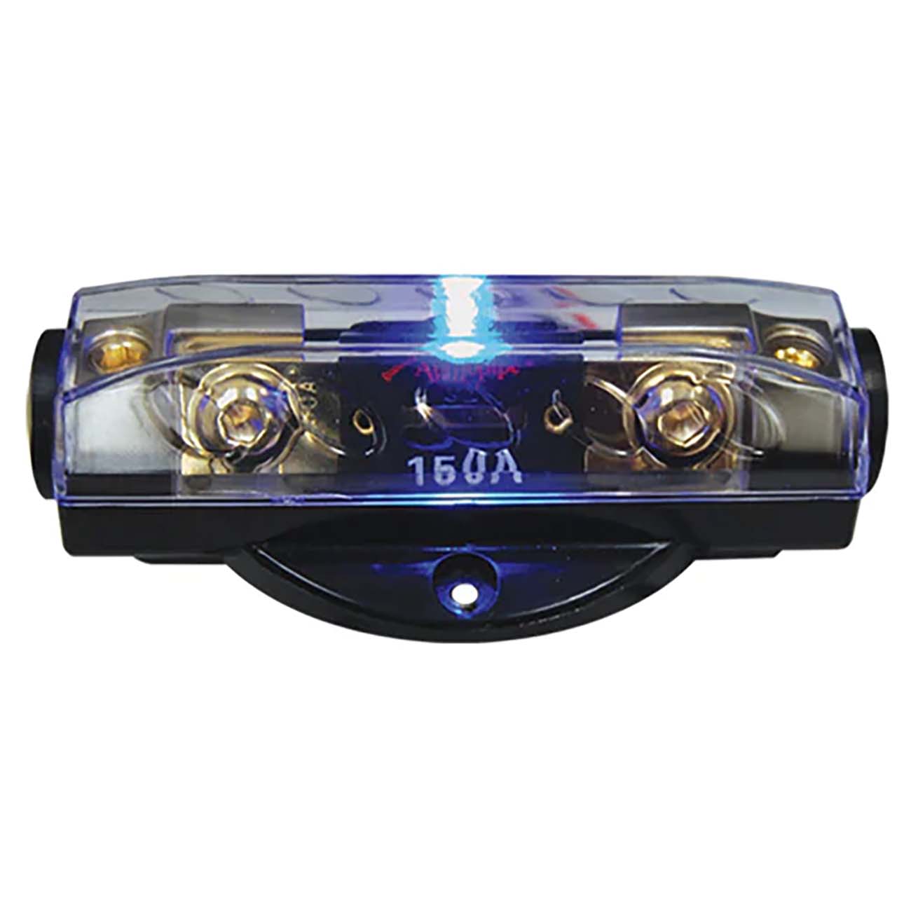 Audiopipe ANL Fuse Holder with Blue LED Status Indicator GÇô Platinum - Clinch River Fishing USA