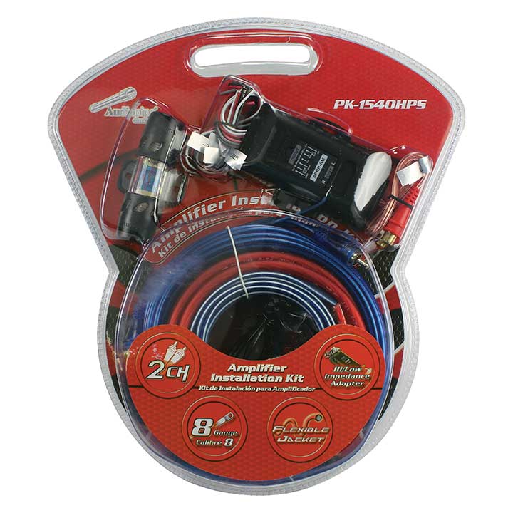 Audiopipe Complete 8 Gauge Amp kit with Line Out Converter - Clinch River Fishing USA