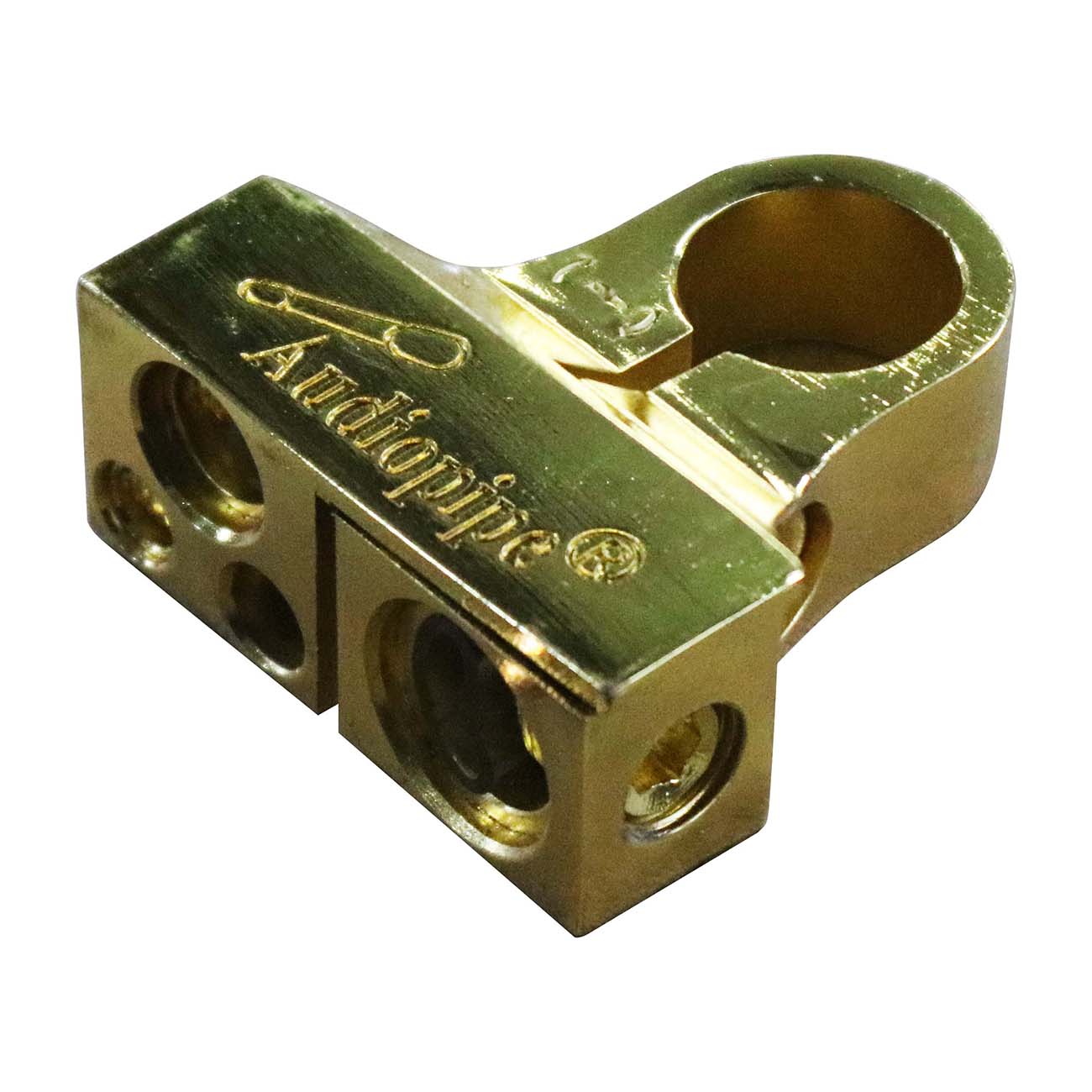 Audiopipe Gold Plated Battery Terminal Negative - Multi - Feed - Clinch River Fishing USA