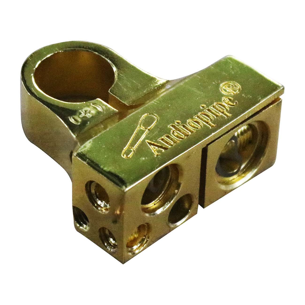 Audiopipe Gold Plated Battery Terminal Positive - Multi-Feed - Clinch River Fishing USA