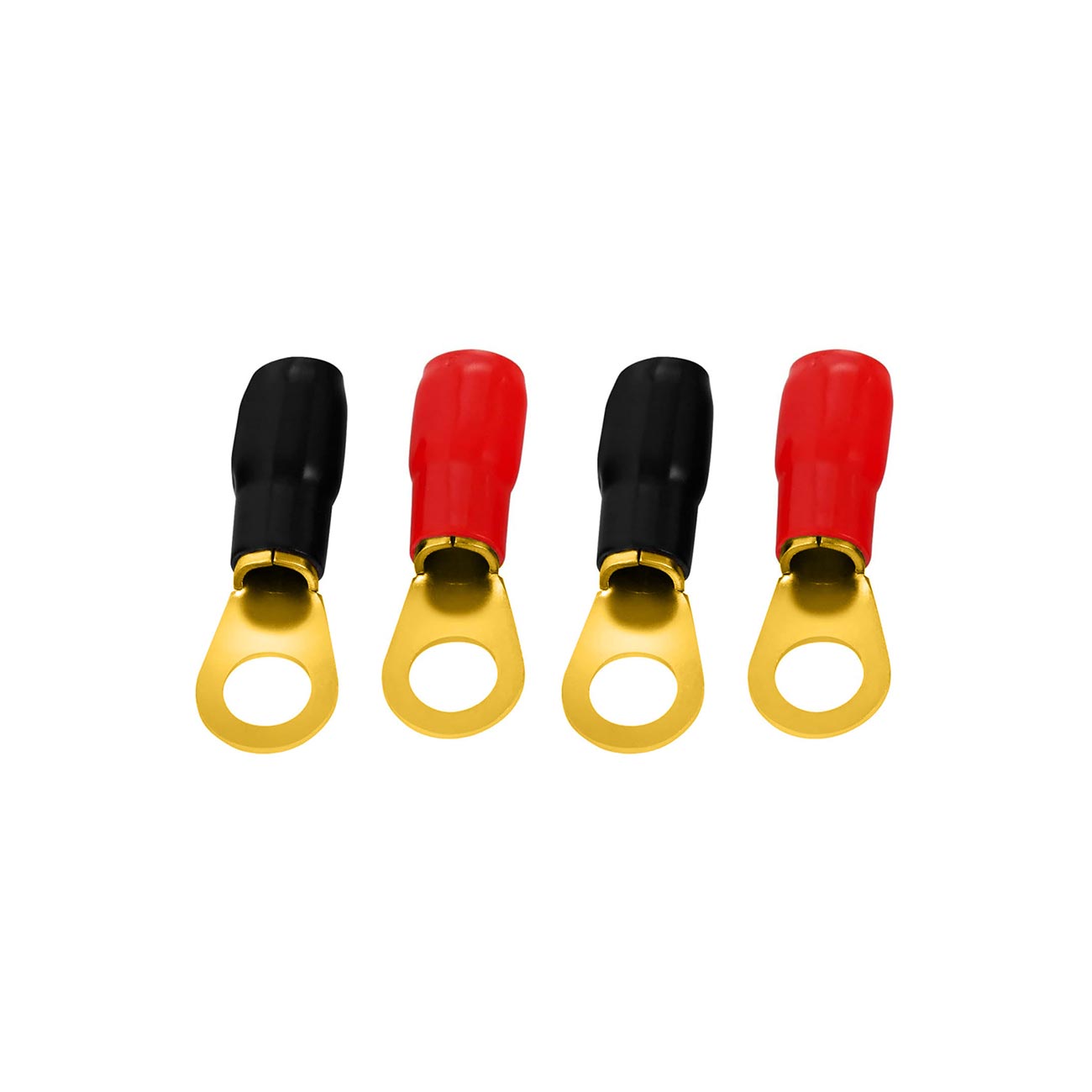 Audiopipe Ring Terminals 4 Gauge Gold Plated (2 pair) - Clinch River Fishing USA