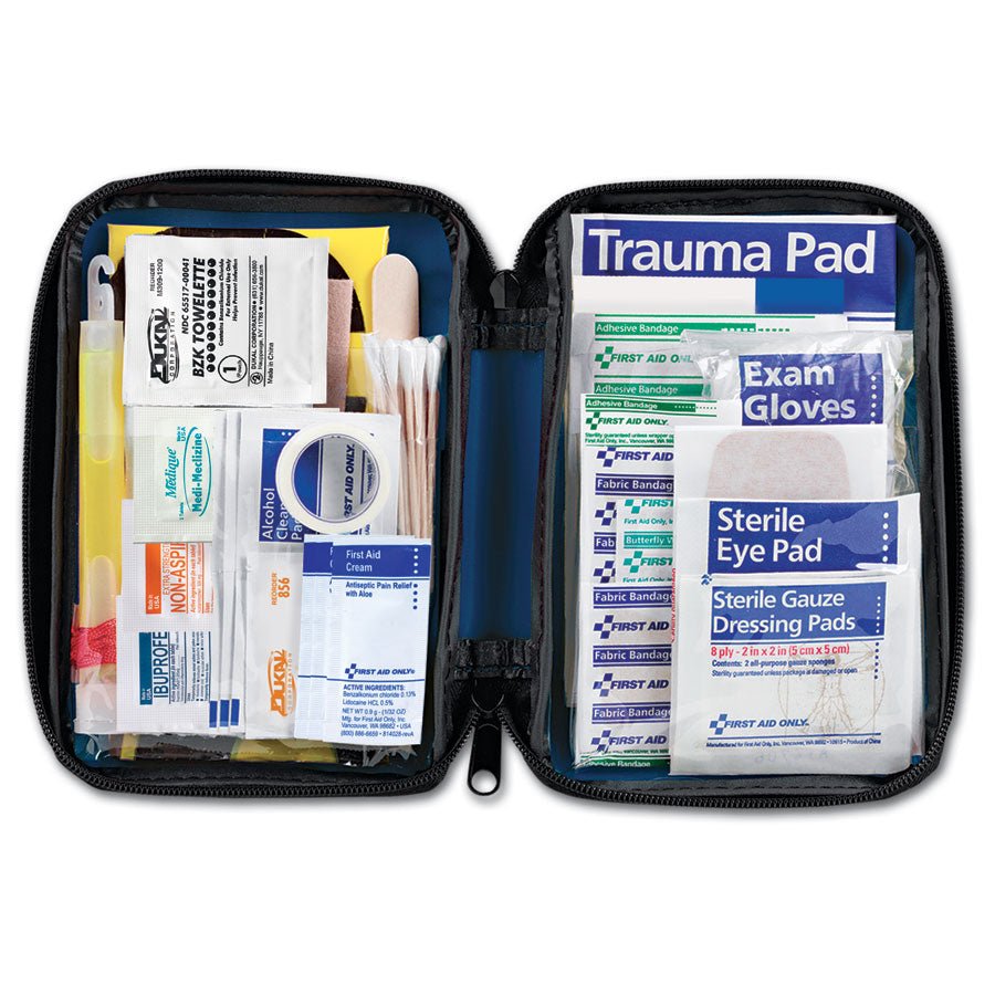 Auto First Aid Kit, 104 Pieces, Softsided - Clinch River Fishing USA