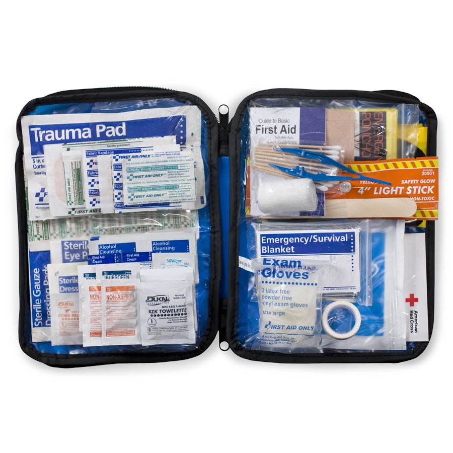 Auto First Aid Kit, 143 Pieces, Softsided - Clinch River Fishing USA