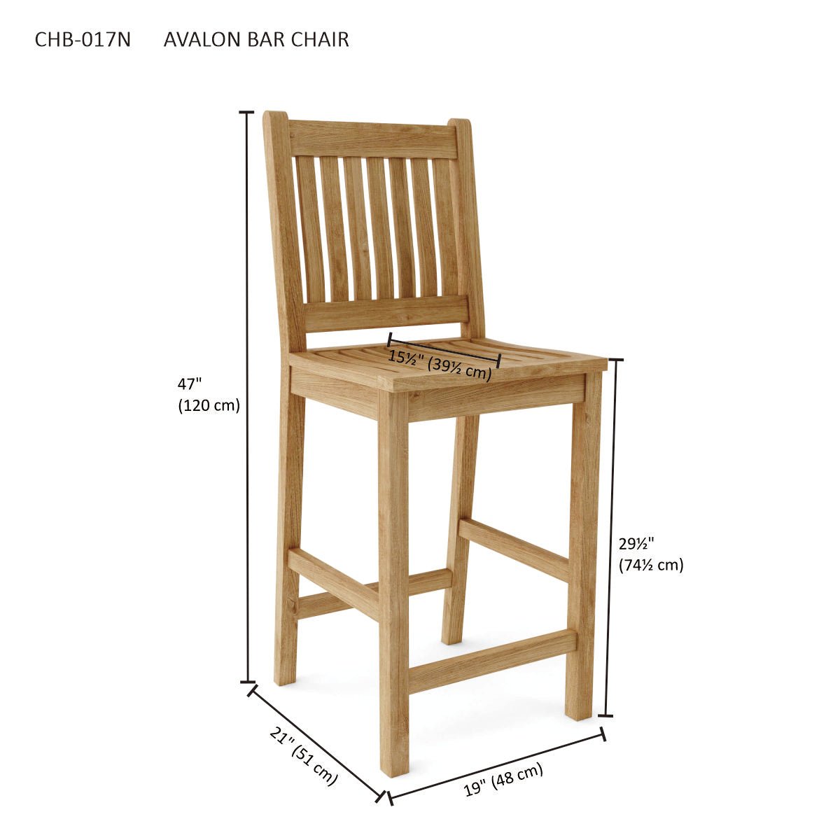 AVALON BAR CHAIR - Clinch River Fishing USA