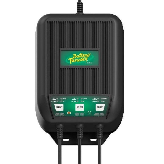 BATTERY TENDER 9 AMP, 12V Selectable - 3 Bank Marine Charger | 022-1003-WH - Clinch River Fishing USA