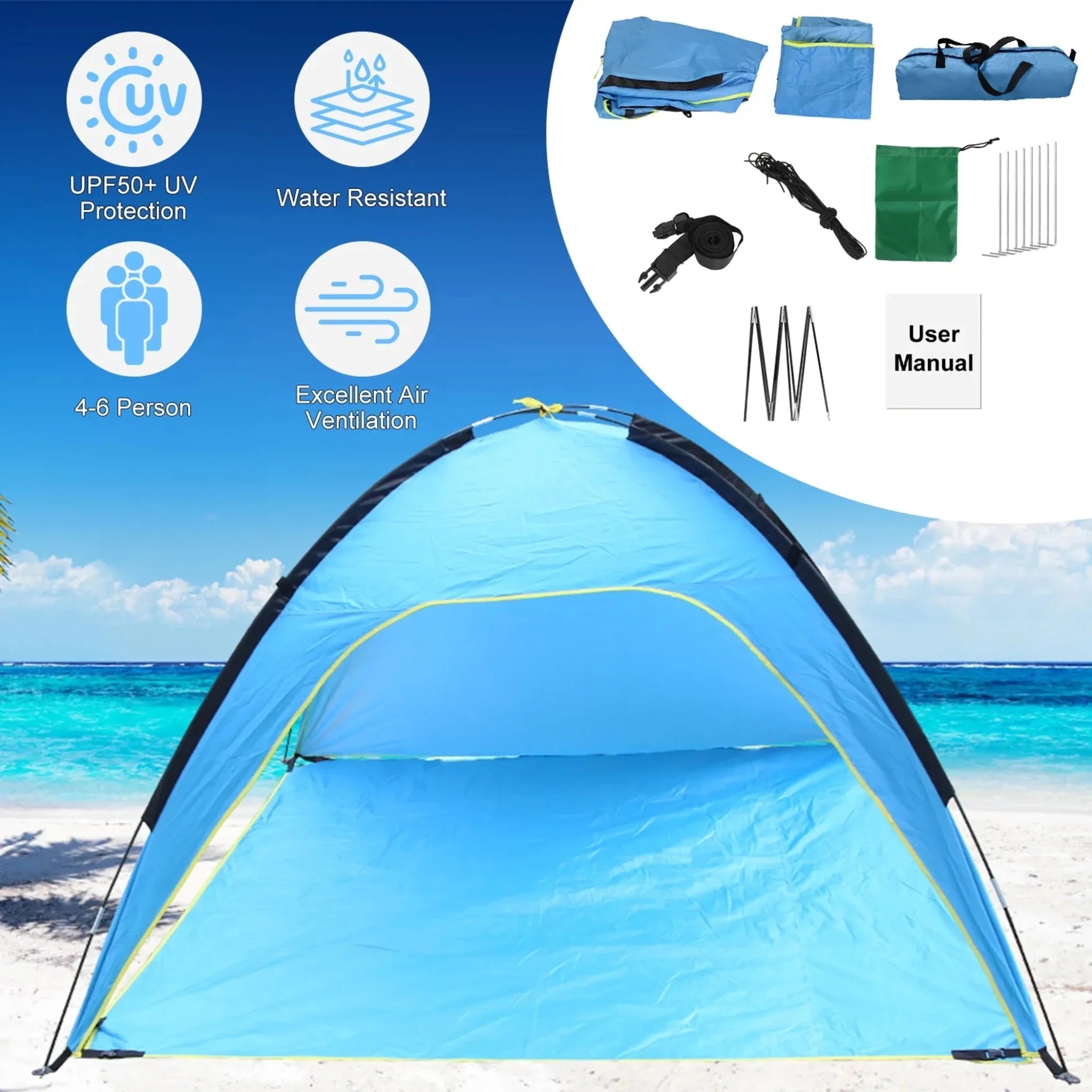 Beach Tent Outdoor Waterproof Tent - Clinch River Fishing USA