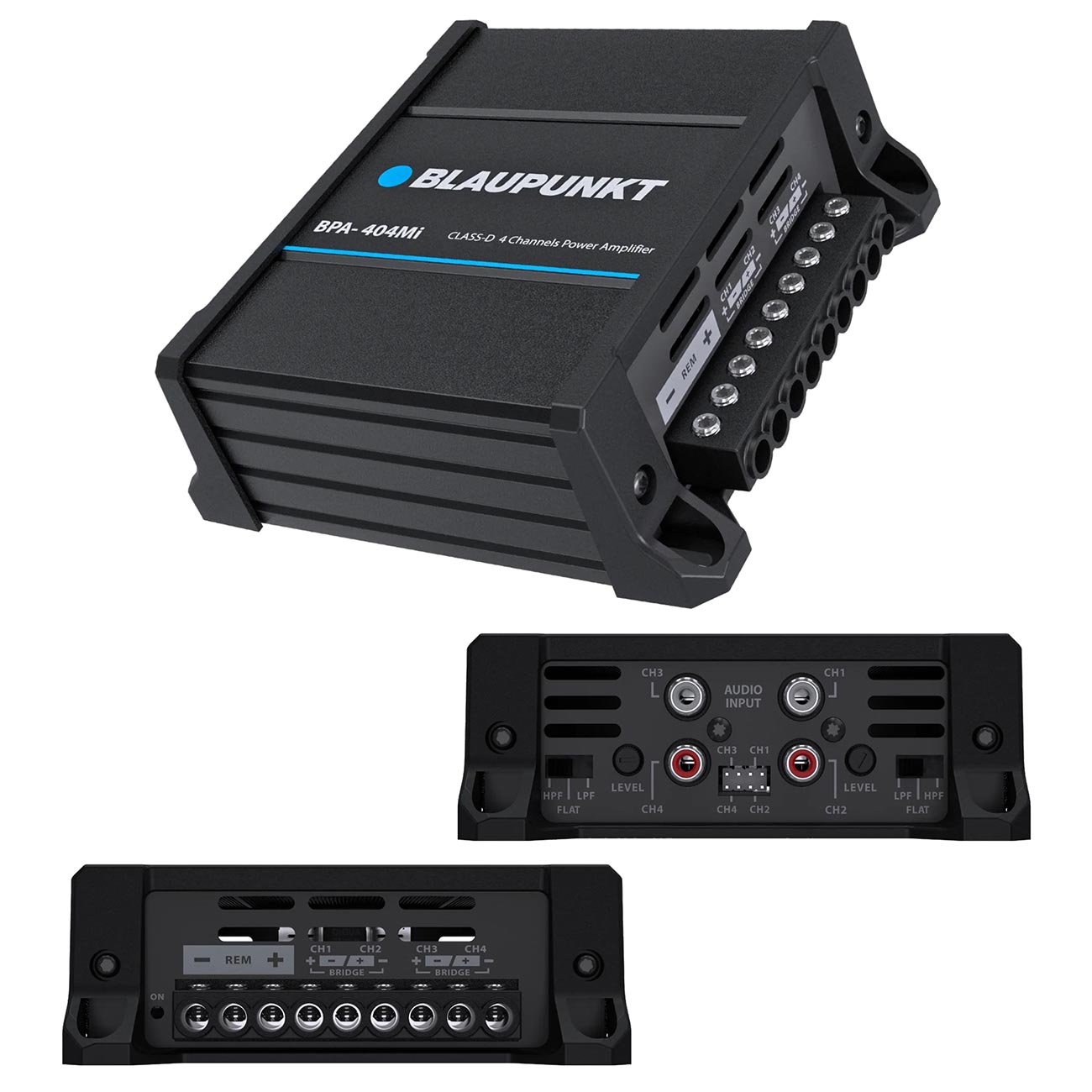 Blaupunkt Micro 4 Channel Amplifier 420W RMS/1000W Max - Clinch River Fishing USA