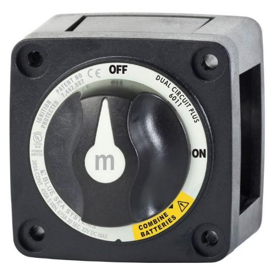 BLUE SEA Switch Battery M DualCircPlus Blk | 6011200-BSS - Clinch River Fishing USA