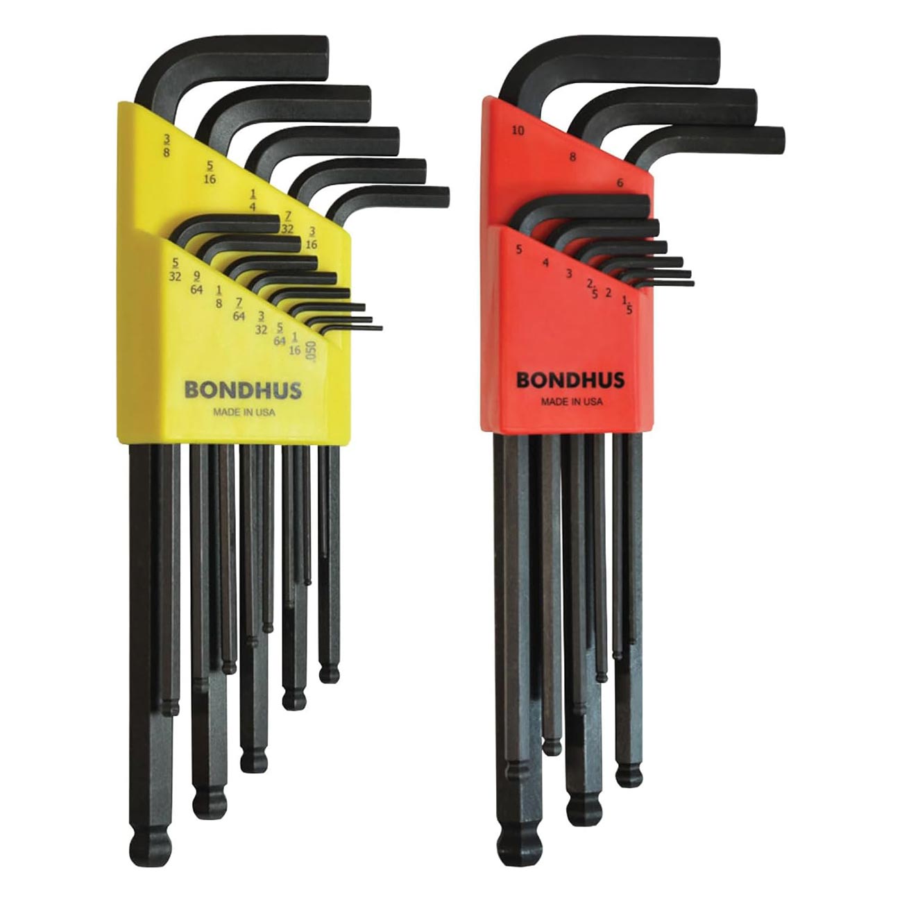 Bondhus Balldriver Metric/SAE Ball End HEX L-Keys Double Set (22 Piece) - Clinch River Fishing USA