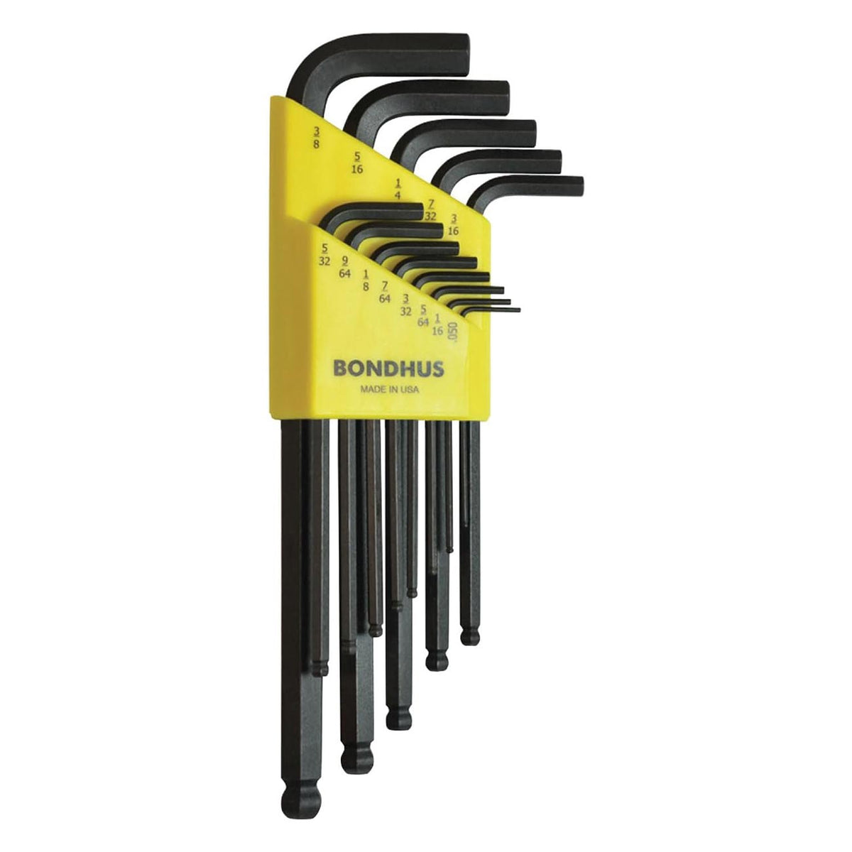 Bondhus Balldriver SAE Ball End HEX Long L - Key Wrenches .050" to 3/8" (13 Piece) - Clinch River Fishing USA