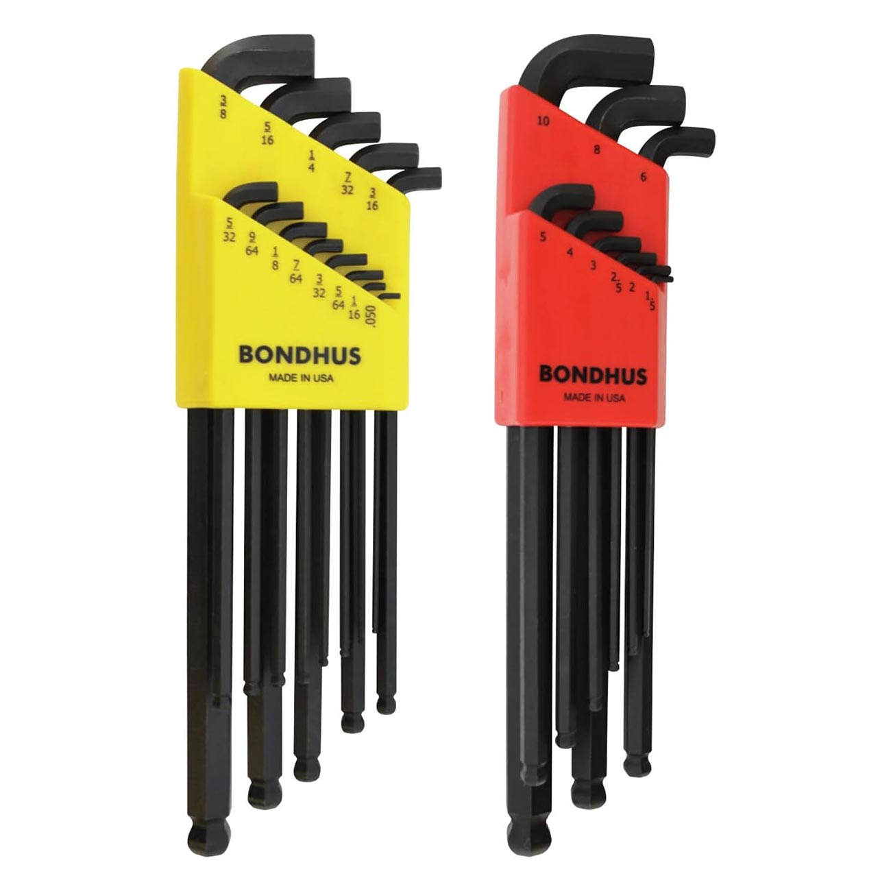Bondhus Bondhus Balldriver Stubby Metric/SAE Ball End HEX L-Keys Double Set (22 Piece) - Clinch River Fishing USA