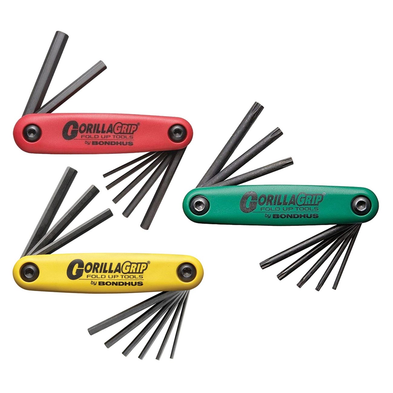 Bondhus Foldup Tool Triple Pack: SAE Hex Metric Hex & Torx (24 Tips) - Clinch River Fishing USA
