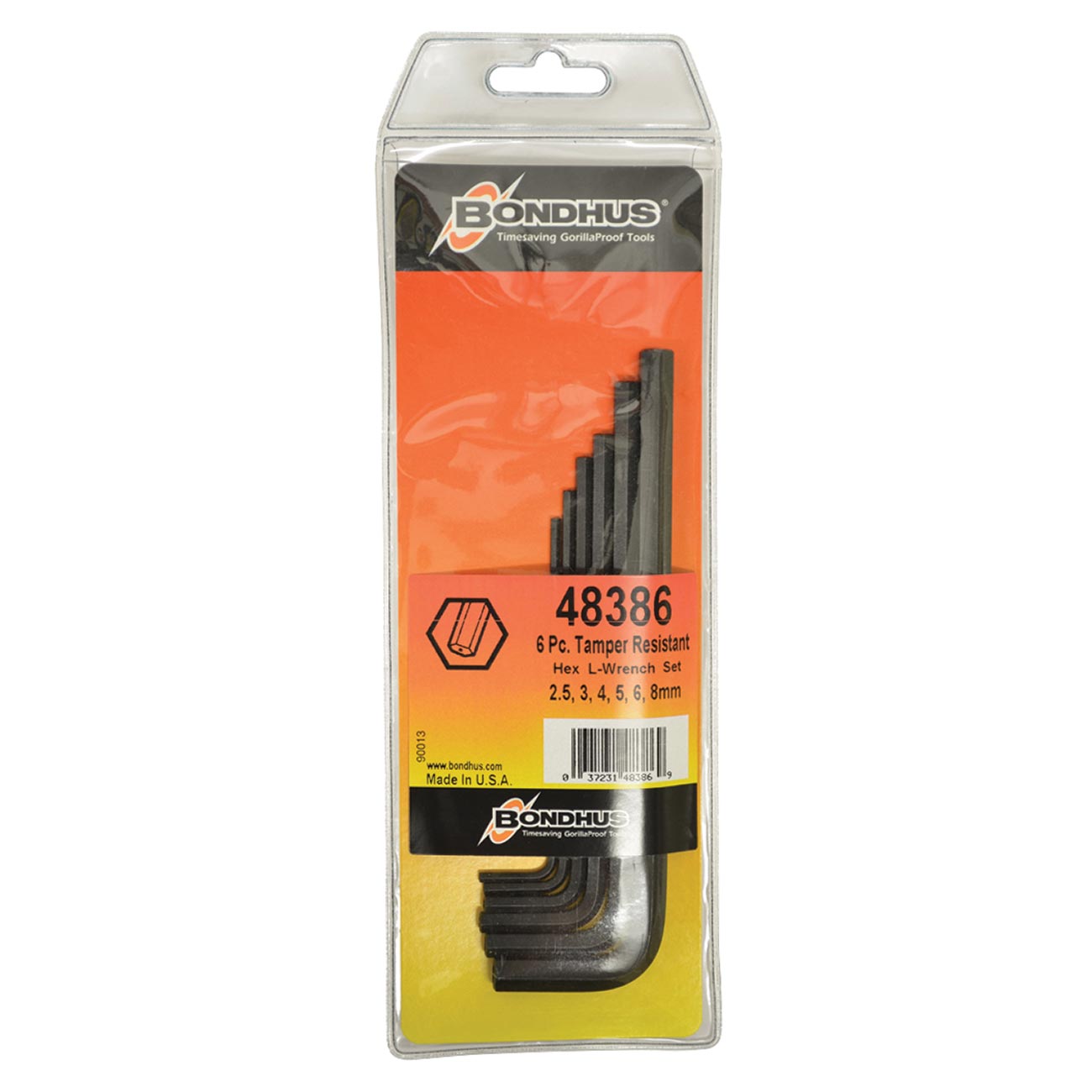 Bondhus Set 6 Hex Tamper Resistant LWrenches - Clinch River Fishing USA