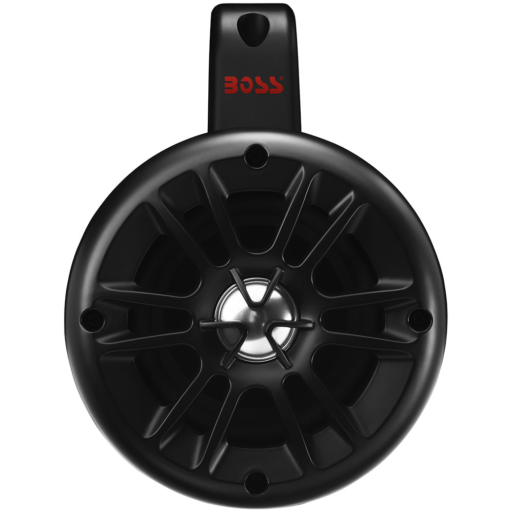 Boss Audio 4" BM40AMPBT Amplified Waketower Speakers - Matte Black - 500W - Clinch River Fishing USA