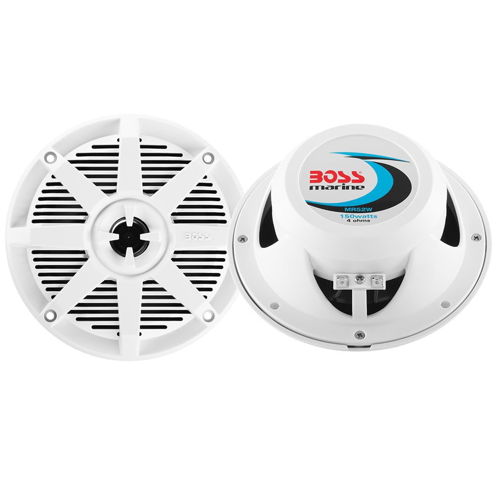 Boss Audio 5.25" MR52W Speaker - White - 150W - Clinch River Fishing USA