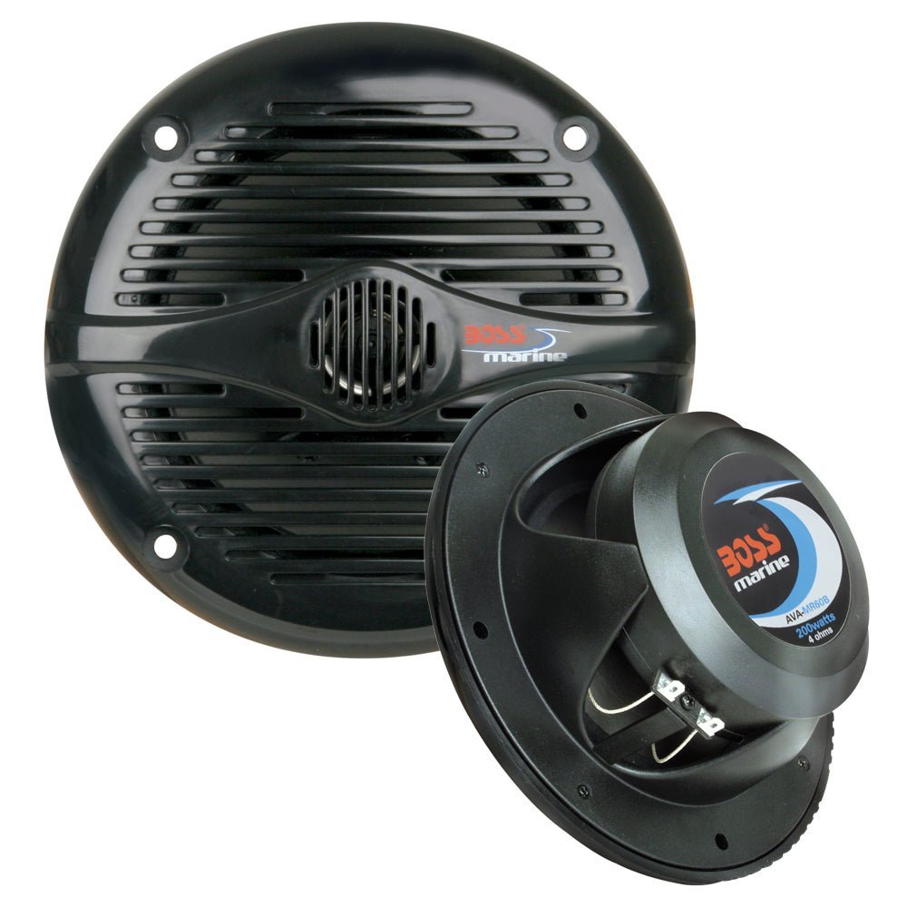Boss Audio 6.5" MR60B Speakers - Black - 200W - Clinch River Fishing USA