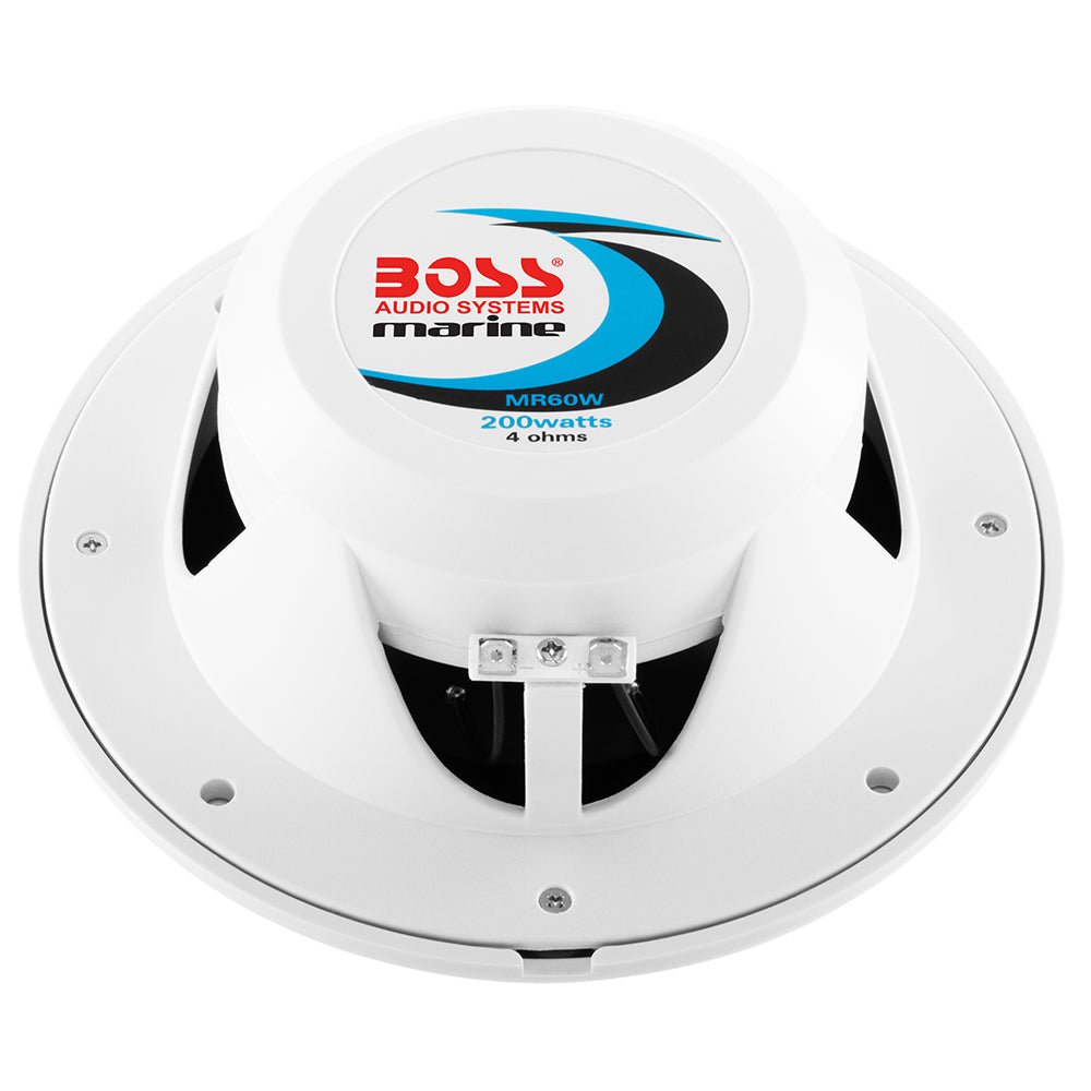 Boss Audio 6.5" MR60W Speakers - White - 200W - Clinch River Fishing USA
