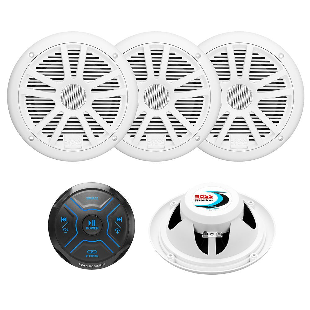 Boss Audio MG250W.64 Kit w/MGR150B & 2 Pairs of MR6W Speakers - Clinch River Fishing USA