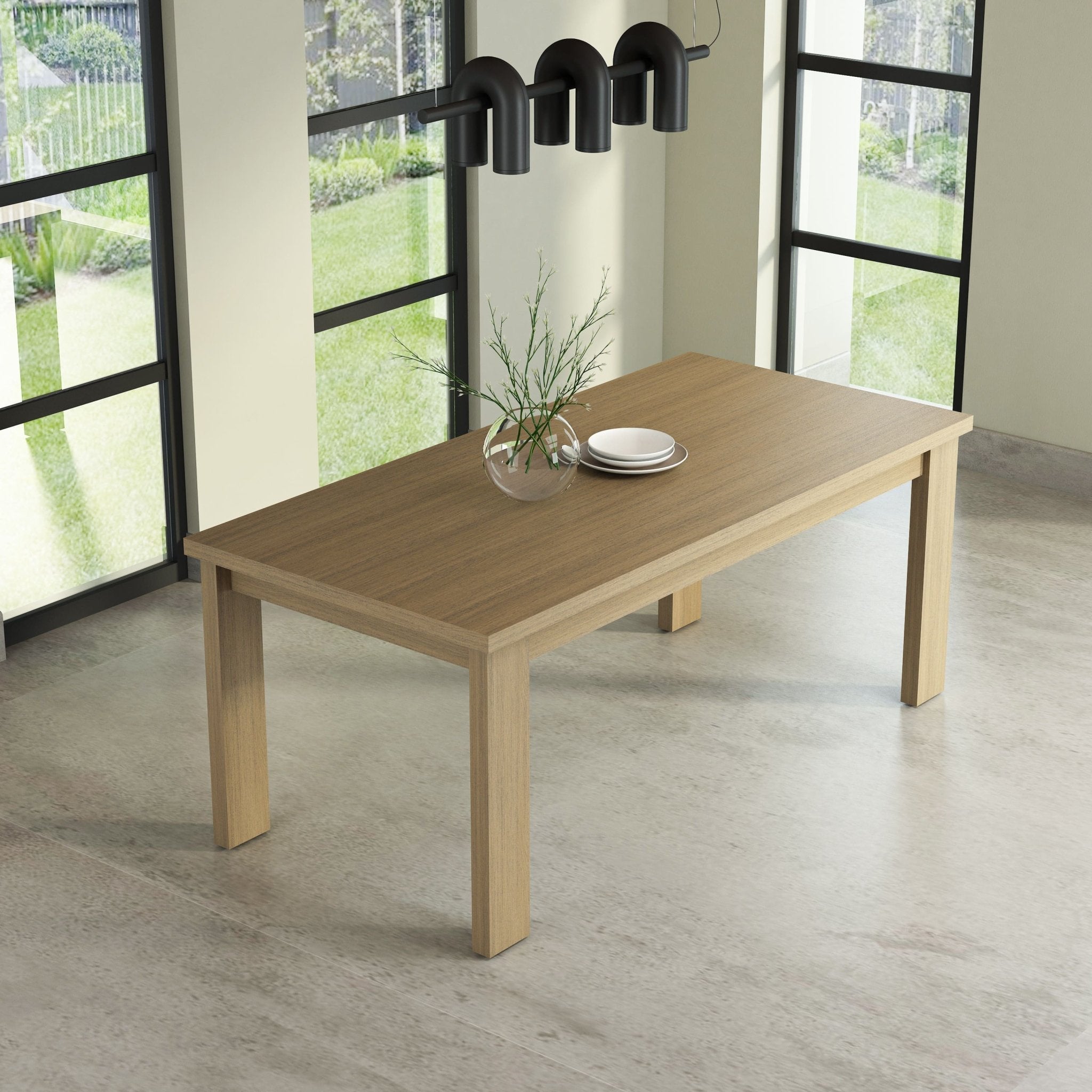 BRENTFORD DINING TABLE (LIGHT BROWN) - Clinch River Fishing USA