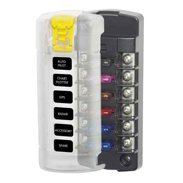 Blue Seas St Blade Fuse Block 6 Circuit