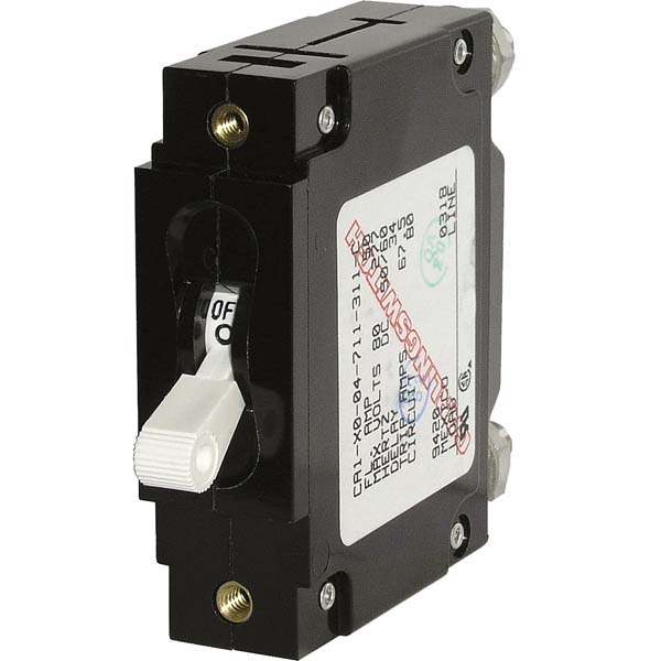 Blue Seas Sgl Pole Ac/Dc Brkr Wht-100A