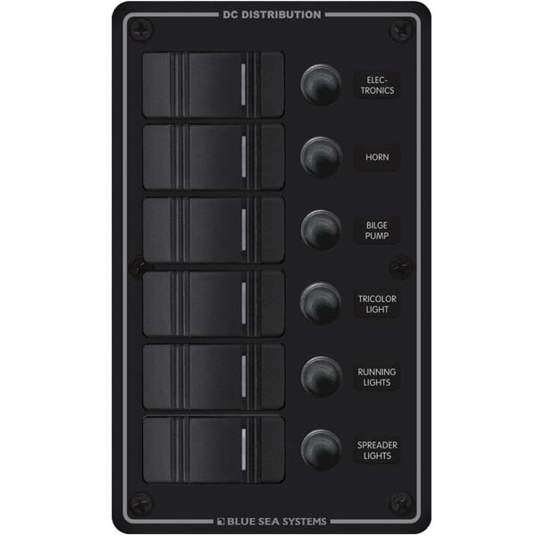 Blue Seas Contura Switch Pnl-6 Vert