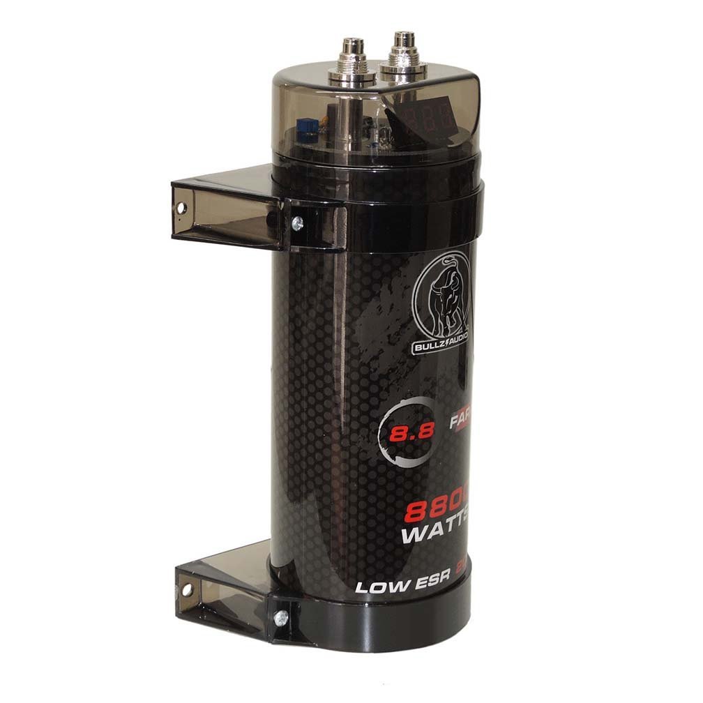 Bullz Audio 8.8 Farad Capacitor With Digital Voltage Display - Clinch River Fishing USA