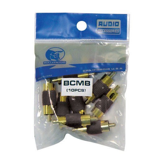 Bullz Audio Male to Male RCA Couplers Black (10-Pieces) - Clinch River Fishing USA