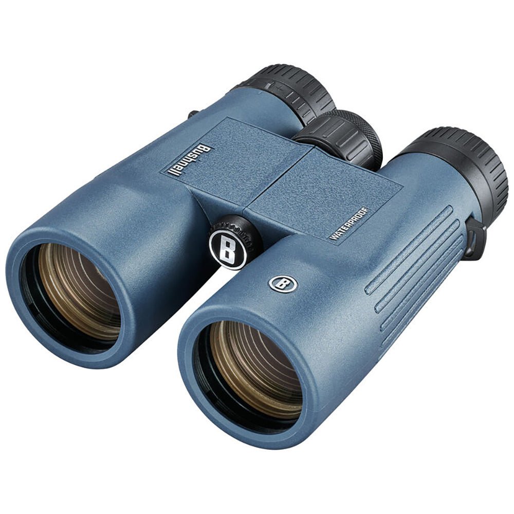 Bushnell 10x42mm H2O Binocular - Dark Blue Roof WP/FP Twist Up Eyecups - Clinch River Fishing USA