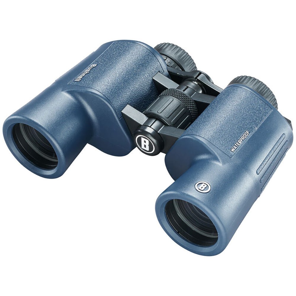 Bushnell 12x42mm H2O Binocular - Dark Blue Porro WP/FP Twist Up Eyecups - Clinch River Fishing USA
