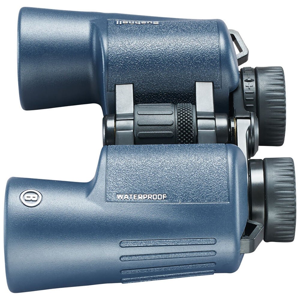 Bushnell 12x42mm H2O Binocular - Dark Blue Porro WP/FP Twist Up Eyecups - Clinch River Fishing USA