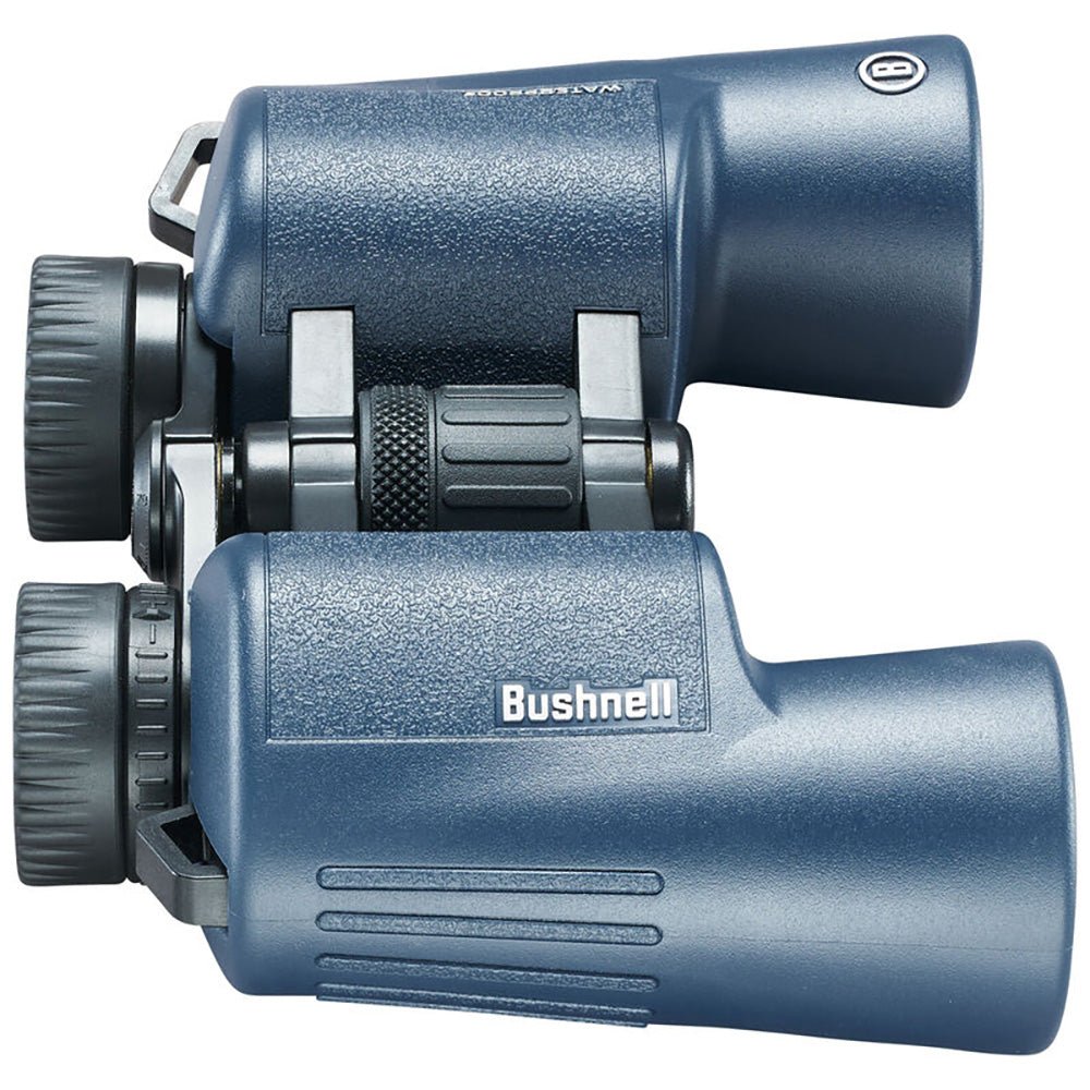 Bushnell 12x42mm H2O Binocular - Dark Blue Porro WP/FP Twist Up Eyecups - Clinch River Fishing USA